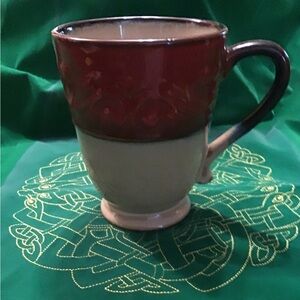 Coffee mug cup Pier 1  stoneware oversized large earth colors